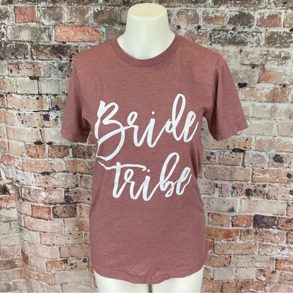 Bella Canvas Bride Tribe Short Sleeve Tee Shirt Mauve Sz Small - Picture 2 of 8